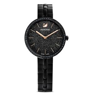 Swarovski black Cosmopolitan crystal watch